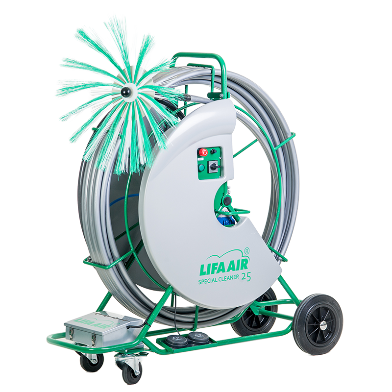 Lifa Air Special Cleaner 25 Multi brushing machine for rectangular HVAC duct cleaning